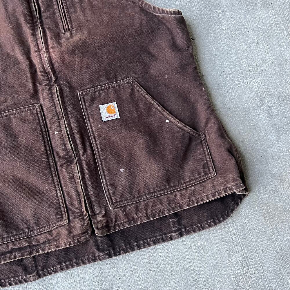 Vintage Y2K brown carhartt WOMENS work wear vest - Picture 2 of 8